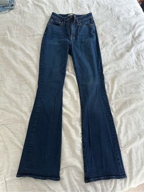 Madewell Dark Indigo Flare Jeans
